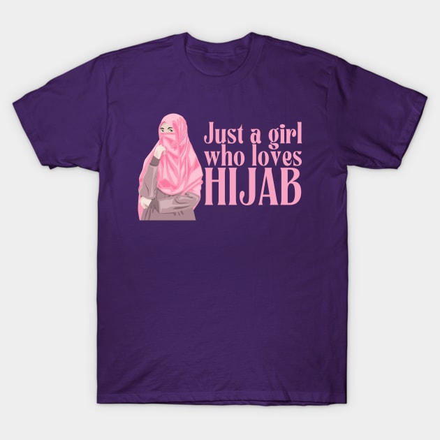 just a girl who loves hijab T-Shirt by Metavershort